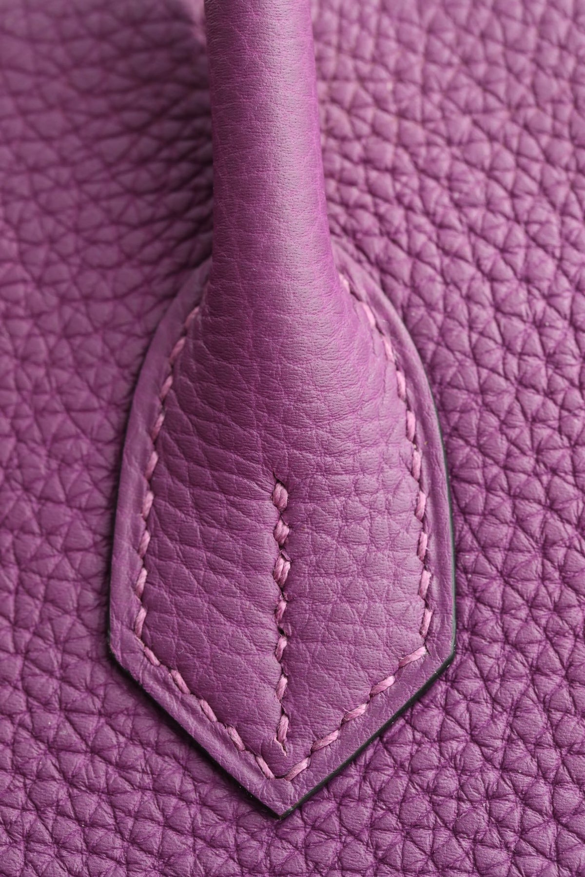 Luxury Purple Leather Handbag with Gold Hardware - Classic Designer Style