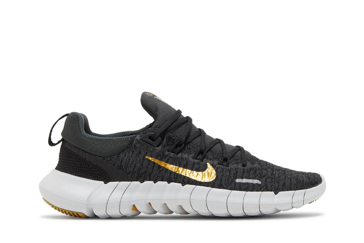 ( Women ) Nike Free Run 5.0 Next Nature 'Dark Smoke Grey Metallic Gold Coin' CZ1891-005