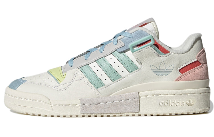 Adidas Originals Unisex Forum Exhibit Low Sneakers White/Pink/Blue GX4587