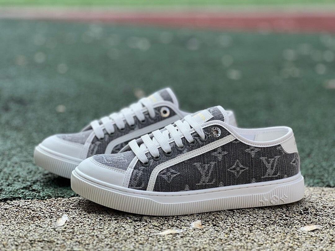 Louis Vuitton Frontrow Sneaker Monogram Denim Grey