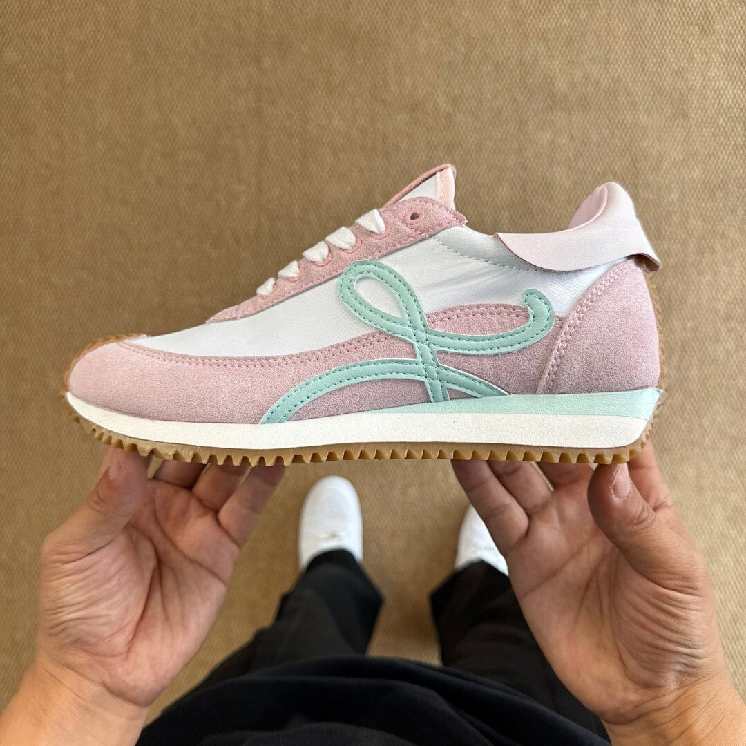 Loewe Flow Runner Sneakers Pink White Mint Green