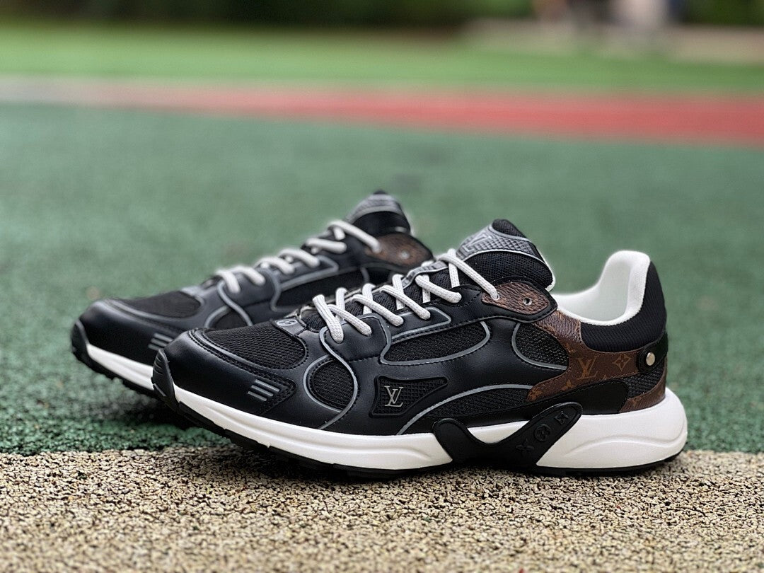 Louis Vuitton Run Away Pulse Sneaker Black Monogram 1A4Q2N