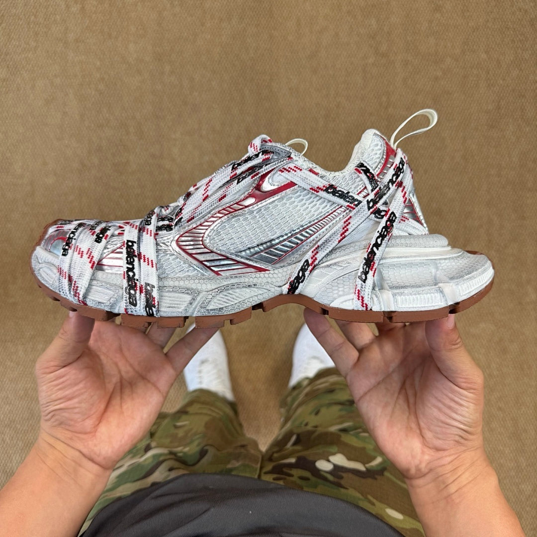 Balenciaga 3XL Sneaker White Red 734734 W3XL6 9110