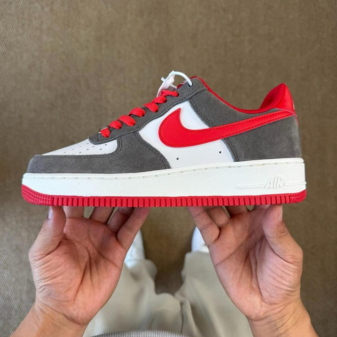 Nike Air Force 1 Low White Cool Grey University Red