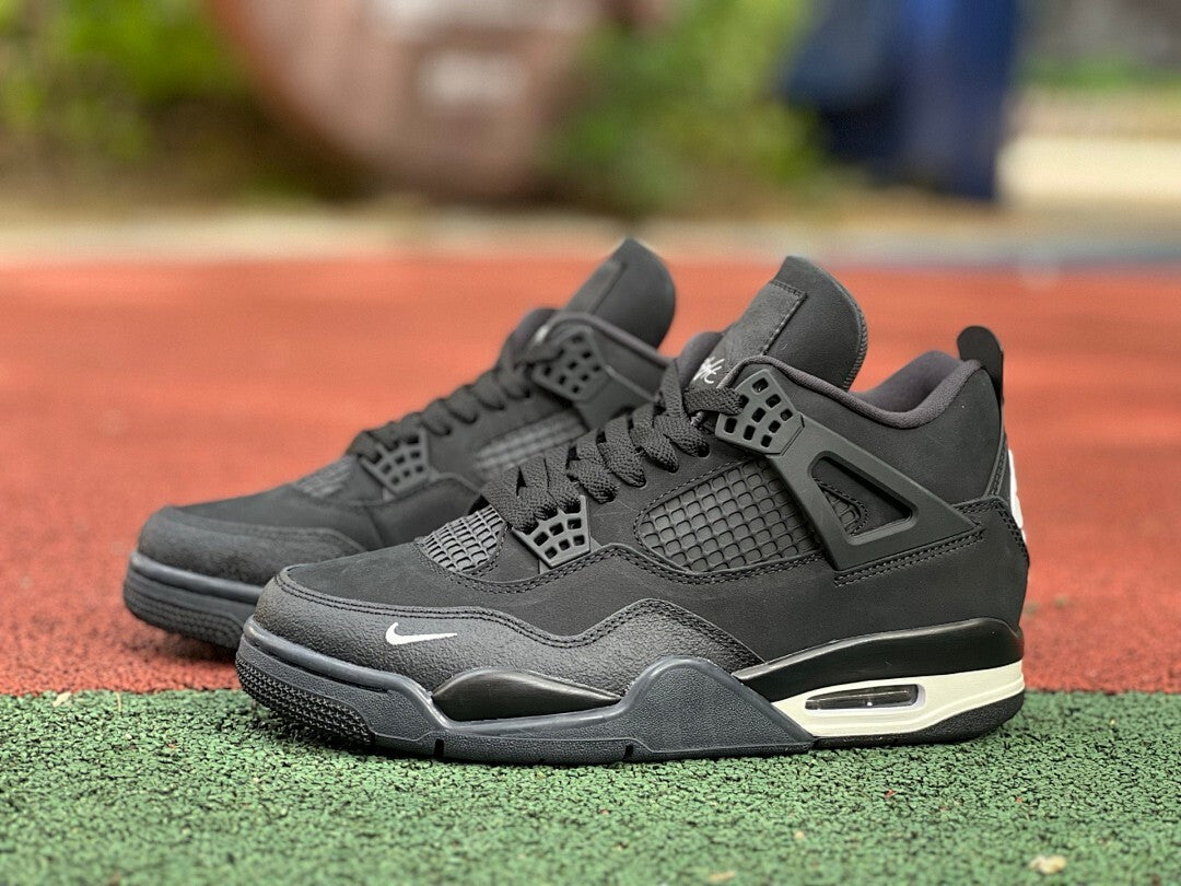 Air Jordan 4 Black Mini Swoosh