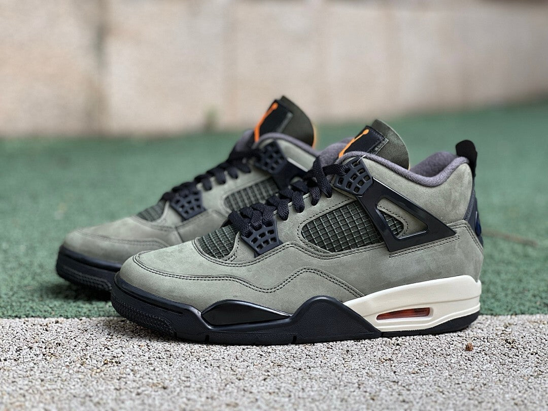 Air Jordan 4 Retro UNDEFEATED Olive Black Orange 312255-241