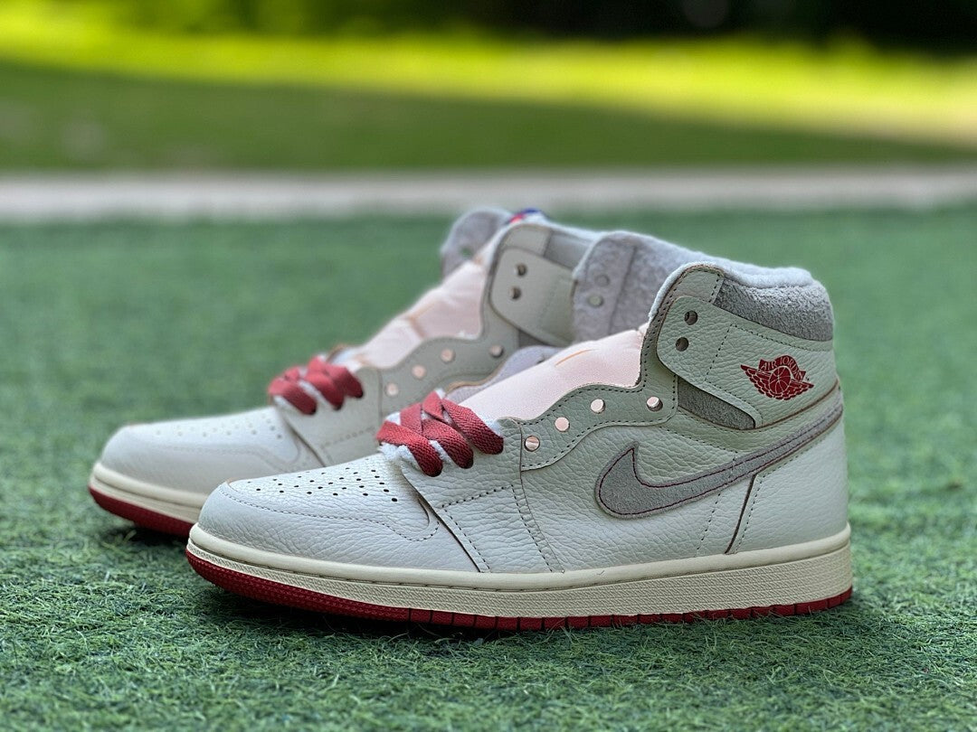 A Ma Maniére x Air Jordan 1 High OG SP Sail Burgundy Crush DO7097-100