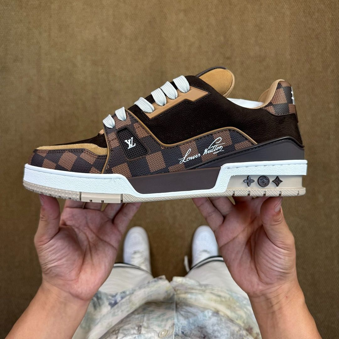 Louis Vuitton LV Trainer Sneaker Damier Ebene Brown 1AAG21