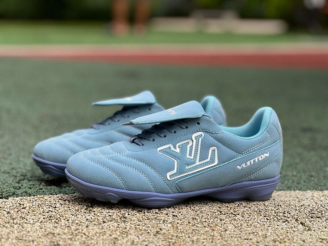 Louis Vuitton Light Blue Monogram Turf Soccer Shoes