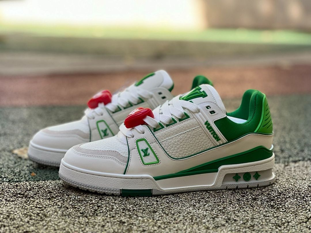 Louis Vuitton LV Trainer Sneaker White Green