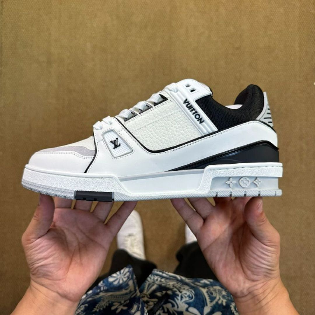 Louis Vuitton LV Trainer Sneaker White and Black