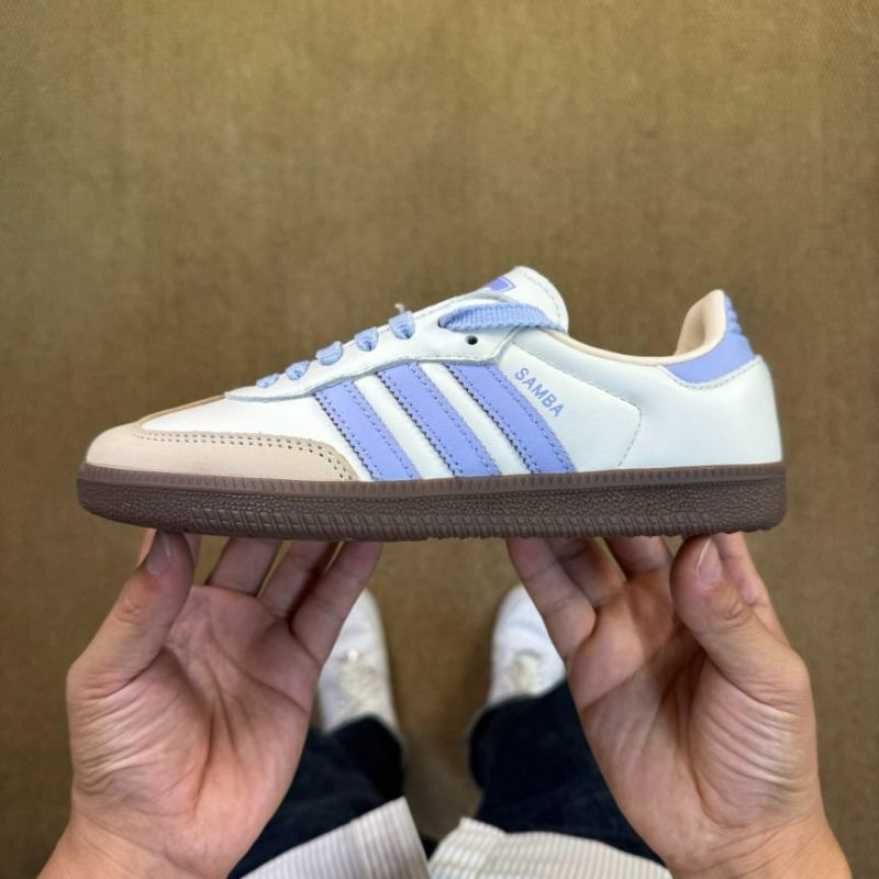 Adidas Samba HQ6646 Cloud White Lilac Gum