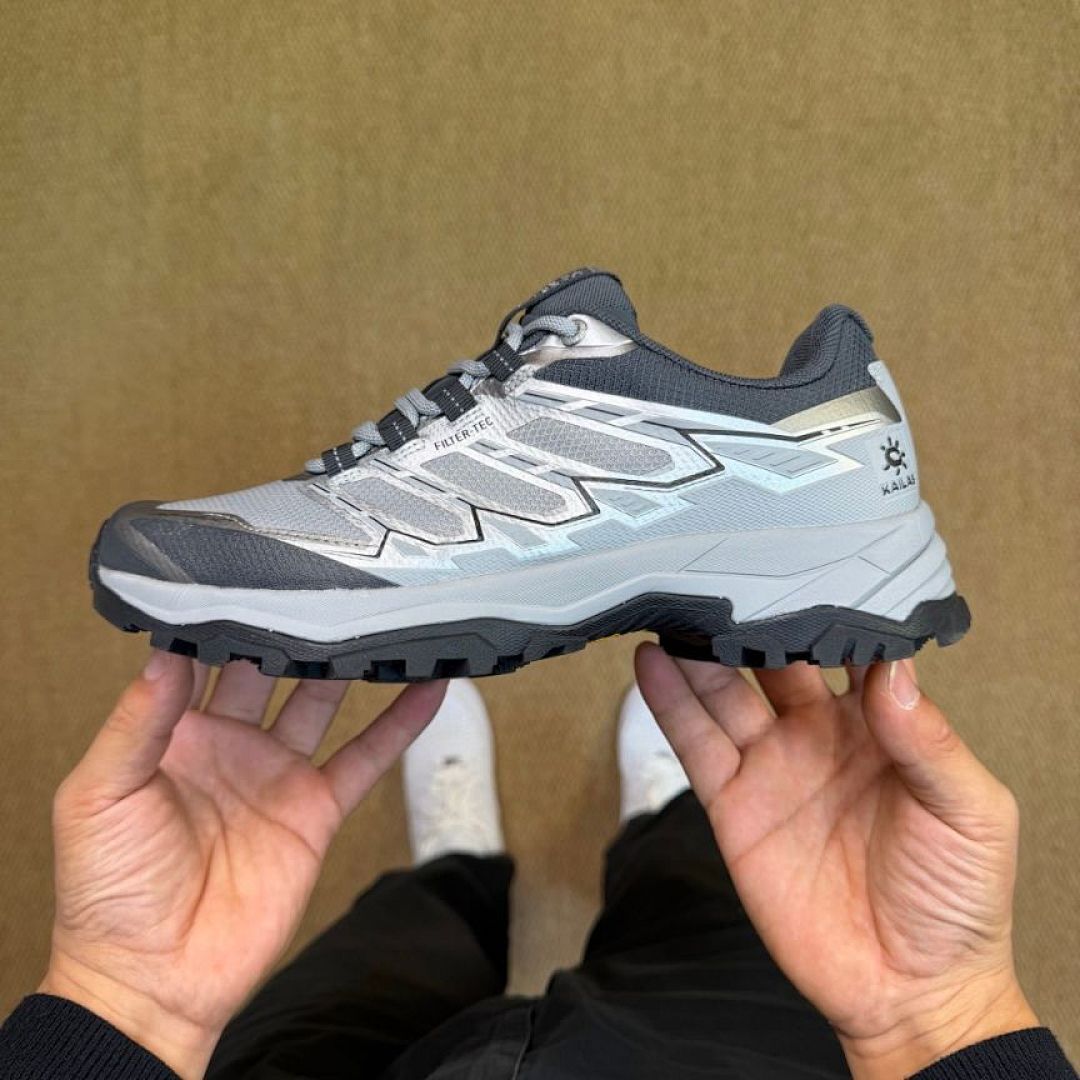 Kailas Filter-Tec Outdoor Hiking Trail Running Shoes Grey/Silver Men's Women's Trekking Footwear