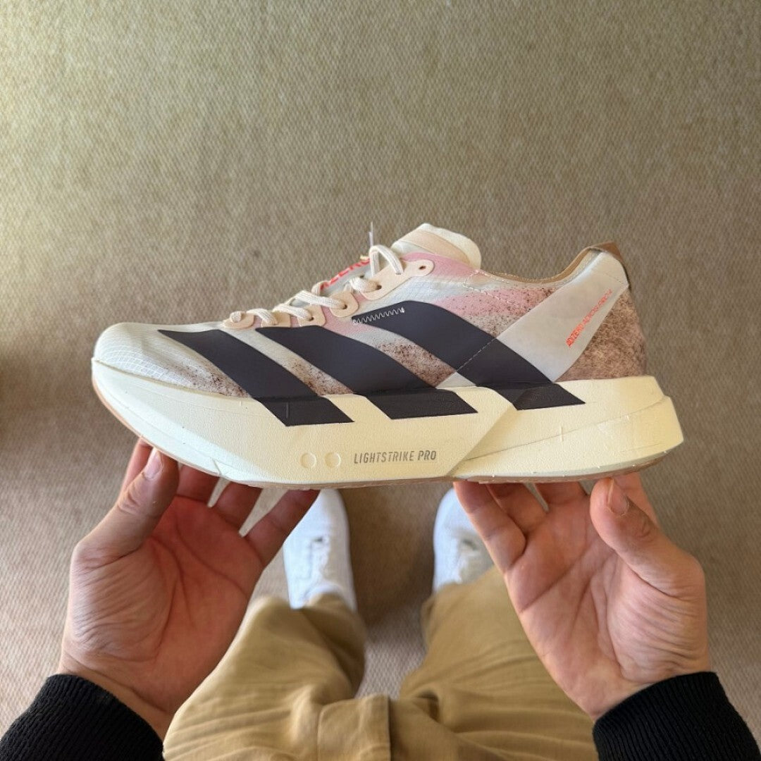 Adidas Adizero Adios Pro 4 Running Shoes White Preloved Lilac Preloved Red GW7896