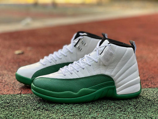 Air Jordan 12 Retro Lucky Green White Green Basketball Sneakers Men's Shoes CT8013-113