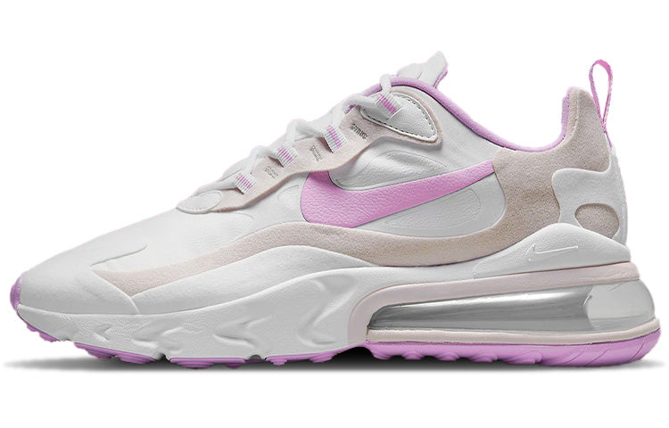 ( Women ) Nike Air Max 270 React White Fuchsia Glow Platinum Violet CZ1609-100