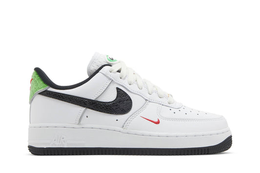 ( Women ) Nike Air Force 1 Low 07 Just Do ItSnakeskin White Black DV1492-101