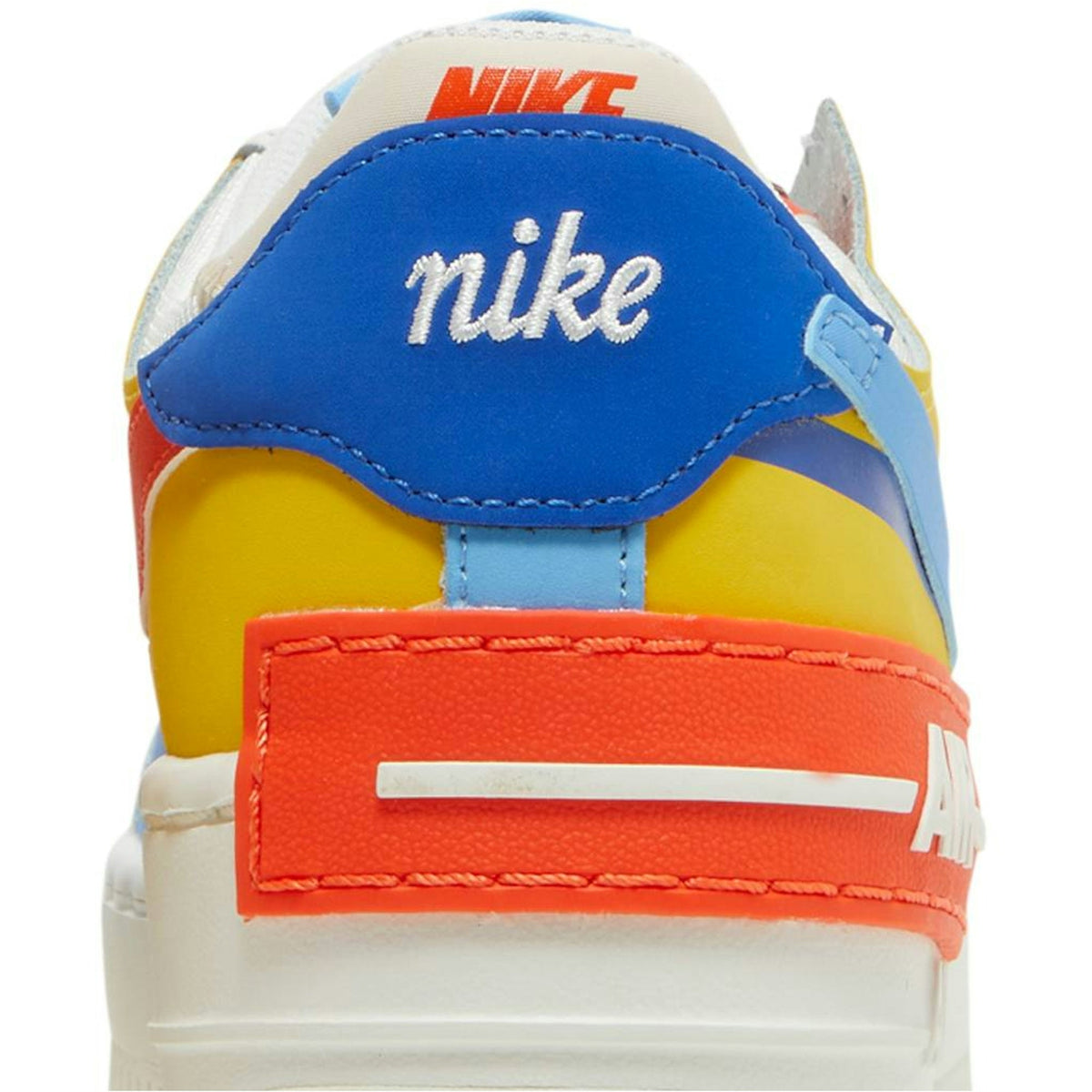 ( Women ) Nike Air Force 1 Low Shadow 'Sail Game Royal Rush Orange University Blue' CI0919-115