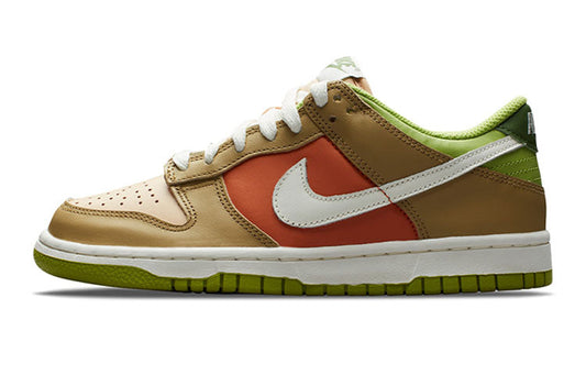 ( Youth ) Nike Dunk Low Brown Green DV9108-711
