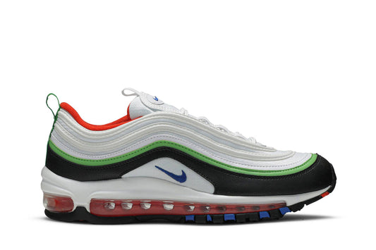 ( Youth ) Nike Air Max 97 White Royal Green Nebula 921522-105