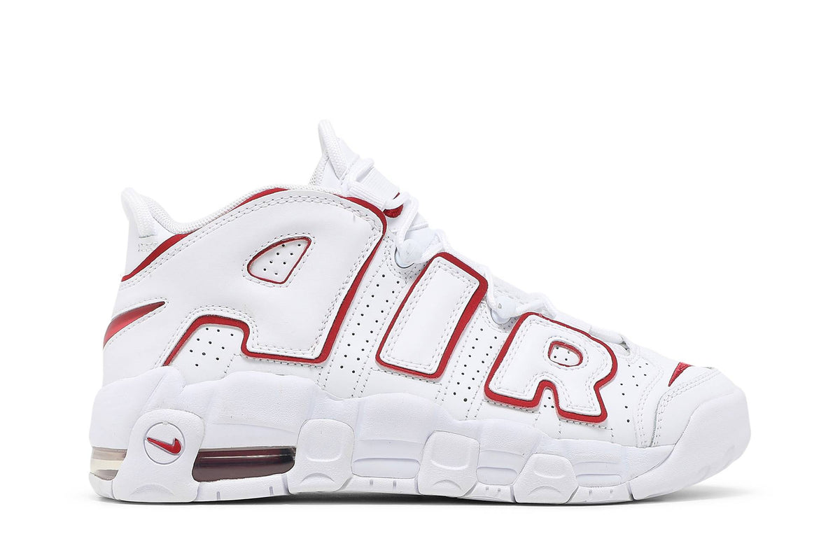 ( Grade School ) Nike Air More Uptempo 2021 White Varsity Red DJ5988-100