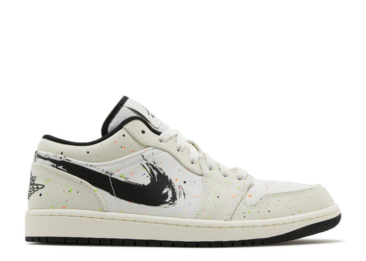 Air Jordan 1 Low 'Brushstroke Swoosh – Paint Splatter' Everlasting Sneaker