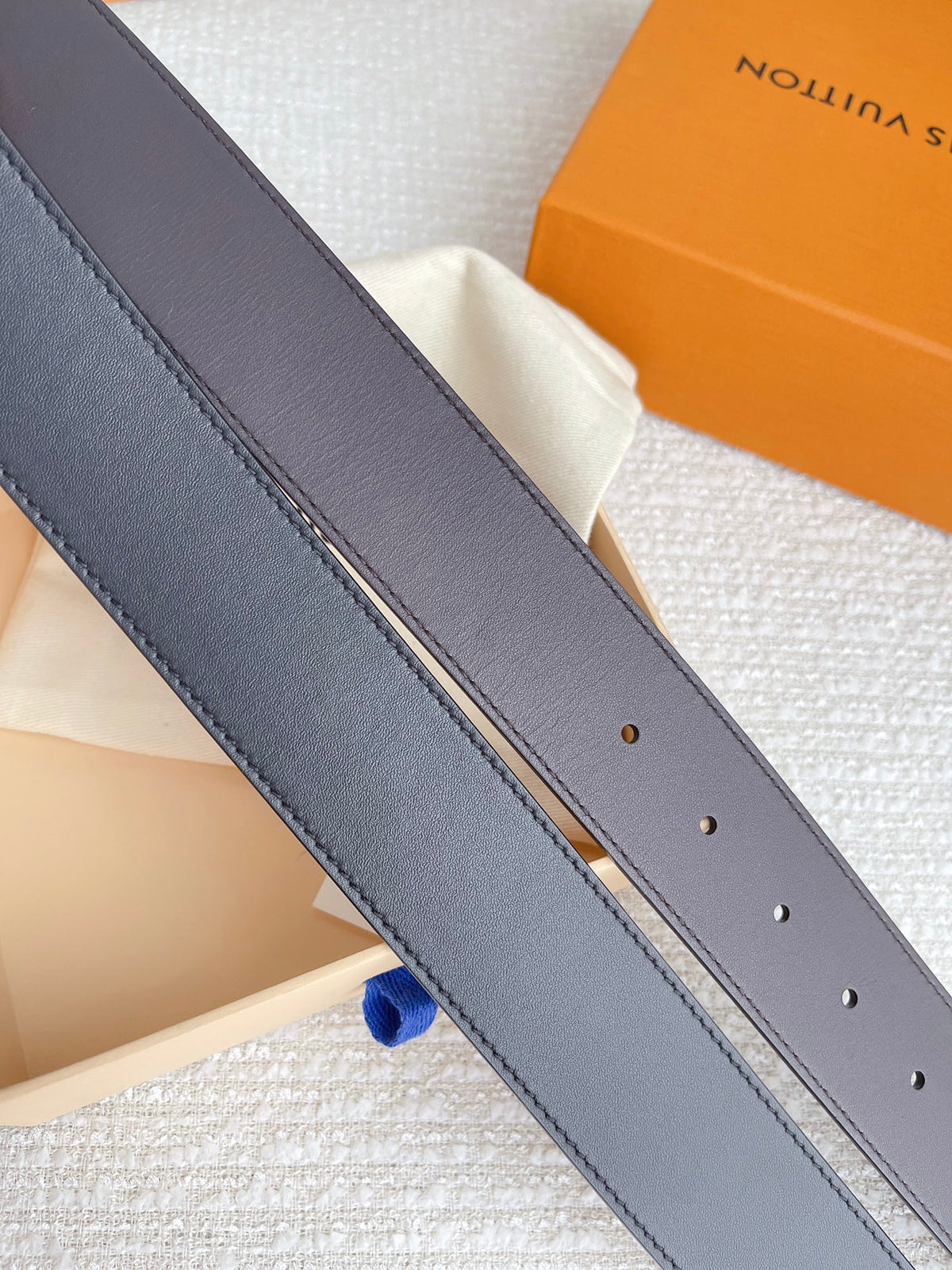 Louis Vuitton LV Initials 40mm Reversible Belt - Black Leather with Gold Buckle, Includes Box and Packaging