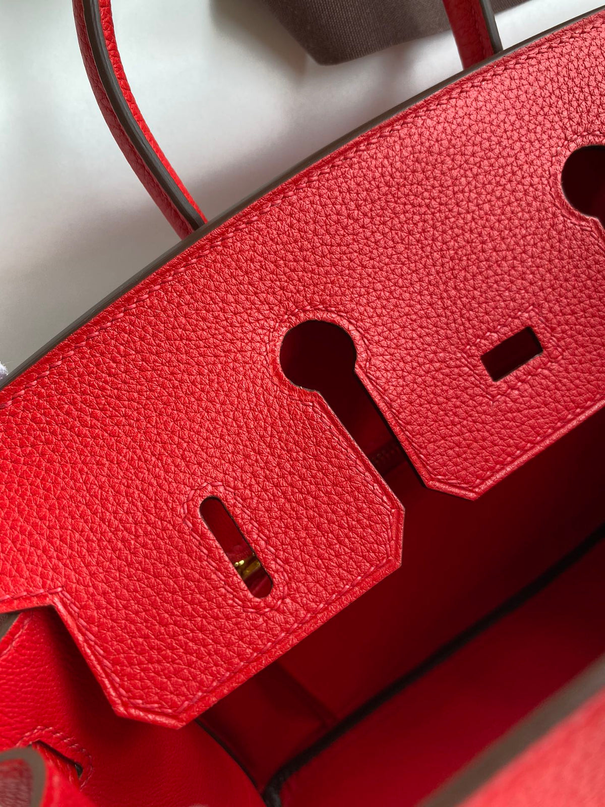 Hermès Birkin 25 Red Togo Leather with Gold Hardware